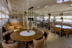 Voyage's interior lounge