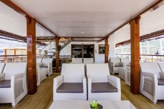 Voyage's lower deck exterior lounge