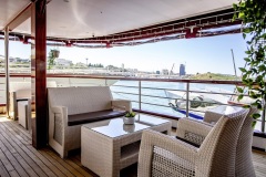 Voyage's lower deck exterior lounge