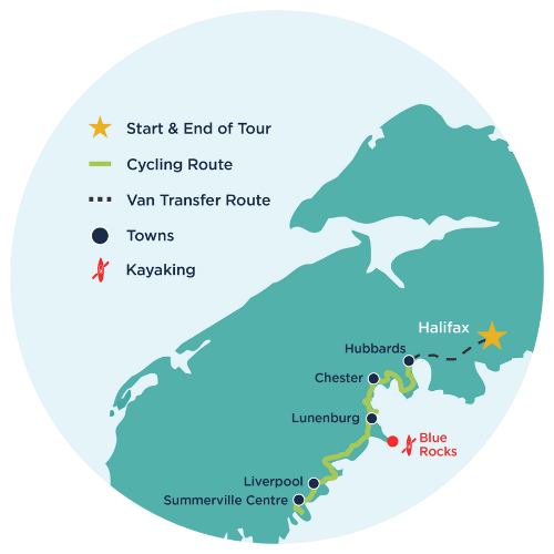 South Shore tour map